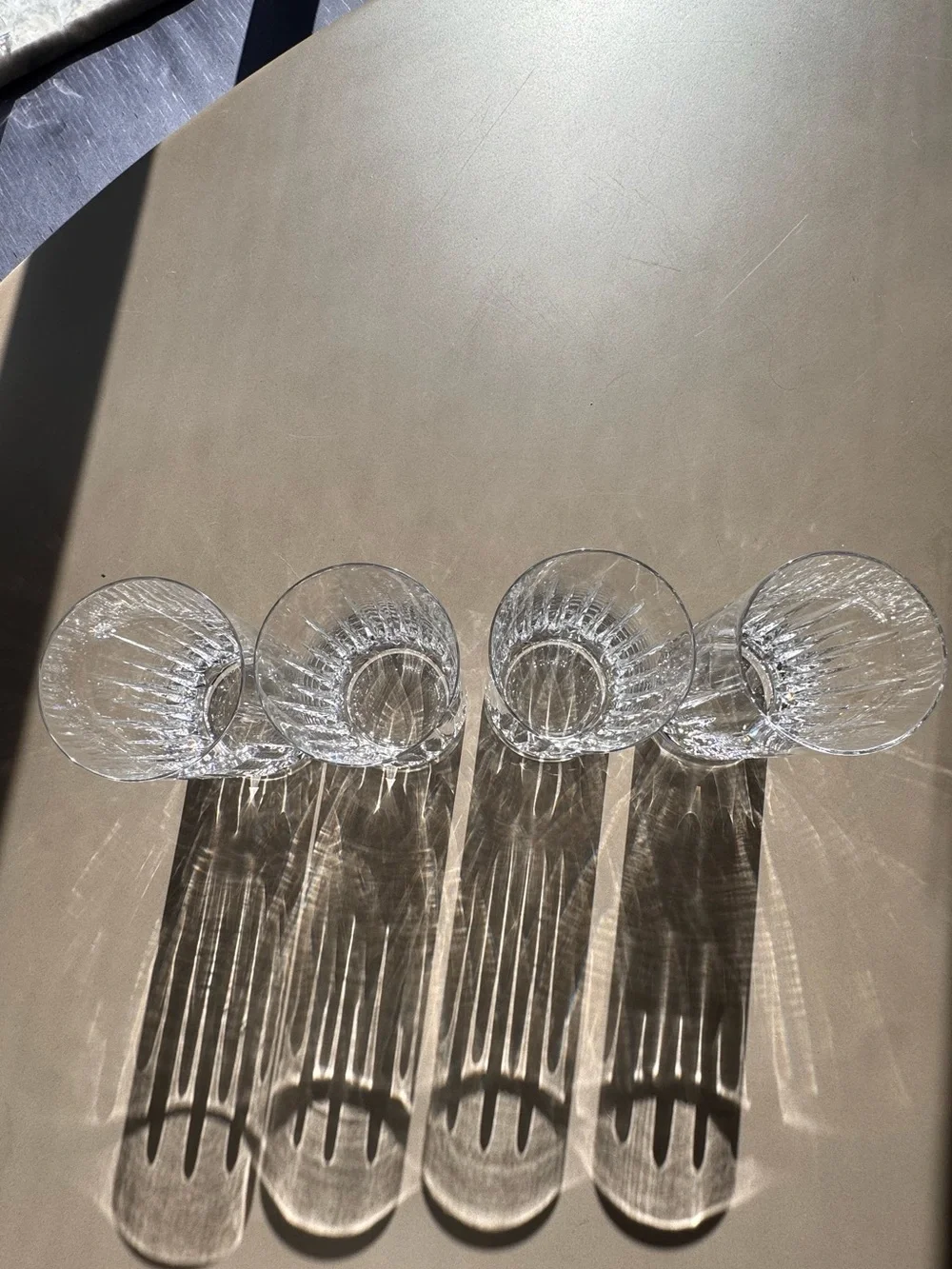 Miller Rogaska Soho Crystal Highball Glasses Set 4 NWOT Vintage Cut Bohemia
